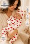 Heart Big Pattern 5-Piece Hospital Release Baby Girl Clothing - 2
