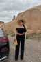 3-Piece Women's Madonna Blouse Wide-Leg Pants Top and Bottom Set - 4