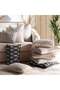 Designora Geometric Jacquard Filled Cushion With Feather Insert 50x50 Cm-beige - 7
