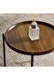 Hilton Metal Decor Stand With Tray 41x41x41cm - Brown - 3