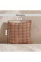 Carmela Textured Down Alt Filled Cushion 50x50cm - Rust - 7