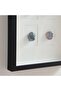 Pyrite Stone Shadow Box 40x50cm - White - 2