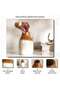 Ombre Ceramic Two Tone Vase 10.7x10.7x16.5cm - Brown - 5