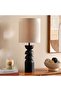 Marcey E27 Polyresin Table Lamp Dia 28x66cm - Black