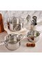 Pradeep Triply Stainless Steel Cooking Pot With Lid Dia28cm -chrome - 5