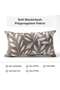 Scale Botanical Print Lumbar Pillow With Zipper Closure 240 Gsm - 30x50 Cm - Beige - 6