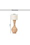 Emory Hand Woven Rattan Table Lamp 28x60cm - Natural - 7