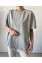 Gray Crew Neck Laura T-Shirt - 2