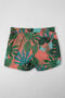 Men's Leaf Patterned Pocketed Mesh Colorful Swim Shorts - 4