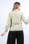 Embroidered Collar Long Sleeve Solid Shirt - 5