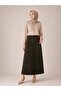 Women's Hijab Leather Look Pleated Skirt - 3