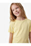 Crew Neck Cotton Slim Fit Short Sleeve T-Shirt with Drawstring Detail - 2
