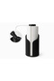 Black Paper Towel Holder with Cover |   Modern Vertical Striped Countertop Paper Towel Dispenser