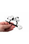 Snoopy Hair Clip & Hair Stick Set |   Cute Design |   Hard Plastic Durable Buckle |   Daily & - 3
