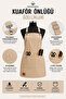 Beige Hairdresser Apron with Coloring and Stain Resistant Waterproof Rustproof and Adjustable Ring - 3