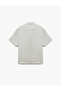 Short Sleeve Apaş Collar Buttoned Viscose Shirt - 6