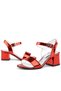 Pony Red Mirrored Thick Heeled Girls' Evening Dress Shoes - 7