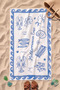 100% Cotton 4 Layer Muslin Beach Towel - Mediterranean Escape - 3
