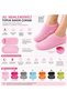 2 Pieces Black Color Foot Moisturizing Booties Socks One Size Full Gel Socks Foot Care Black Spa Gel Socks - 7