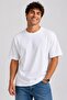 Men's 100% Cotton T-Shirt Regular Fit Crew Neck T-Shirt - White