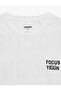 Short Sleeve Crew Neck Oversize Sports T-Shirt with Printed Back - 6