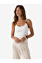 X Şahika Ercümen - Slim Fit Sleeveless U-Neck Beaded Detailed Top - 3