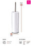 Cigo Steel Toilet Brush - White - 3