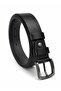 Genuine Buffalo Leather Unisex Black Belt