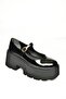 U 272906708   Black Patent Leather Wedge Women's Shoes - 7