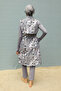 Patterned Vest Hijab Swimsuit Gray - 5
