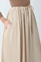 Gathered Waist Skirt Stone - 7