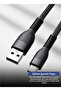 كابل بيانات USB نوع C بطول 120 سم للشحن السريع ونقل البيانات بسرعة عالية، متين وخالٍ من التشابك مصنوع من مادة TPE - 4