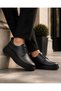 Charcoal Leather Men's Shoes - Easy to Clean Premium Comfortable Smart Casual Daily Sneaker Kb X16 - 7