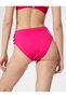 High Waist Bikini Bottom with Window Detail and Piping - 4