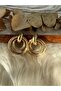 3-Piece Round Oyster Model Steel Earrings - 3