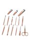 Shenzhen 16-Piece Luxury Professional Stainless Steel Manicure & Pedicure Set – 5-in-1 Nail Care Kit |   **Pink** - 5