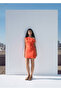 Asymmetric Collar Short Dress - 2