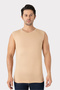 Invisible Athlete Men's Skin Color Crew Neck Sleeveless T-Shirt Cotton Lycra Soft Flexible Fabric - 3