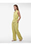 X Melis Ağazat - Linen Blend Draped Tie Detail Sleeveless Double-Breasted Blouse - 2