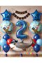 Pirate Shark Themed 2Nd Birthday Balloon Set & Happy Birthday Banner