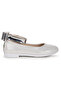 Hook-and-loop Girls' Bow Ballet Flats Ege 205 Vakko with Ankle-Tie - 4