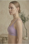 3-Pack Lilac Ribbed Bustier with Removable Pads - Women's Basic Crop Top - 2