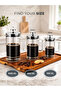 Double Wall Glass French Press Coffee Maker 350ml - Clear Glass Coffee Press with Stainless Steel Filter - 8
