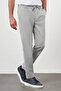 Men's Gray Polyviscon Trend Drawstring Jogger Slim Fit Sports Trousers - 3