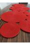 Red Color Runner / Tablecloth / Living Room / Console / Coffee Table Cover / Christmas Decorative Runner (105X34) - 5