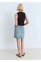 Short Denim Skirt - 4