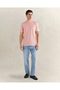 Men's Pink Crew Neck Regular Fit T-Shirt - 3