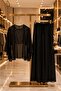 Black Lux Chiffon Fabric Blouse and Pants Beach Wear 2-Piece Set L/Xl - 5