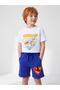 Superman Logo Capri for 2-5 Years - Blue