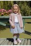 Girl's Organic Buttoned Knit Cardigan - Soft Textured Casual Cardigan - 4